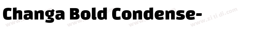 Changa Bold Condense字体转换